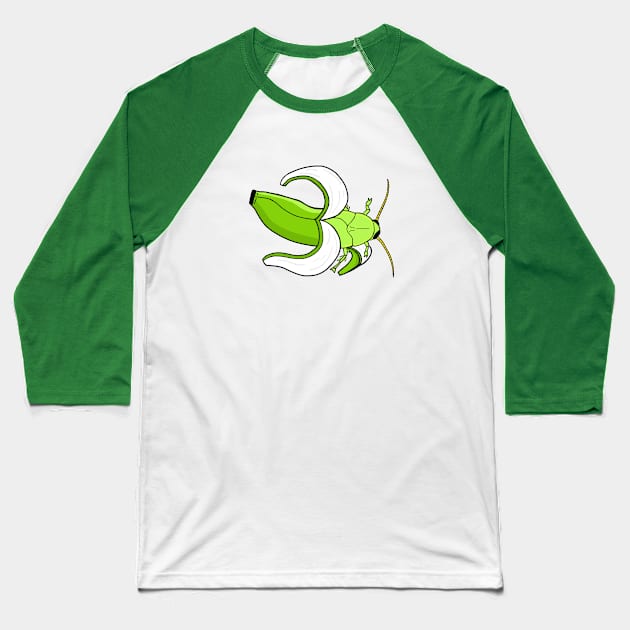 Green banana banana roach Baseball T-Shirt by SNK Kreatures